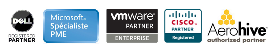 dell, aerohive, cisco, vmware, microsoft